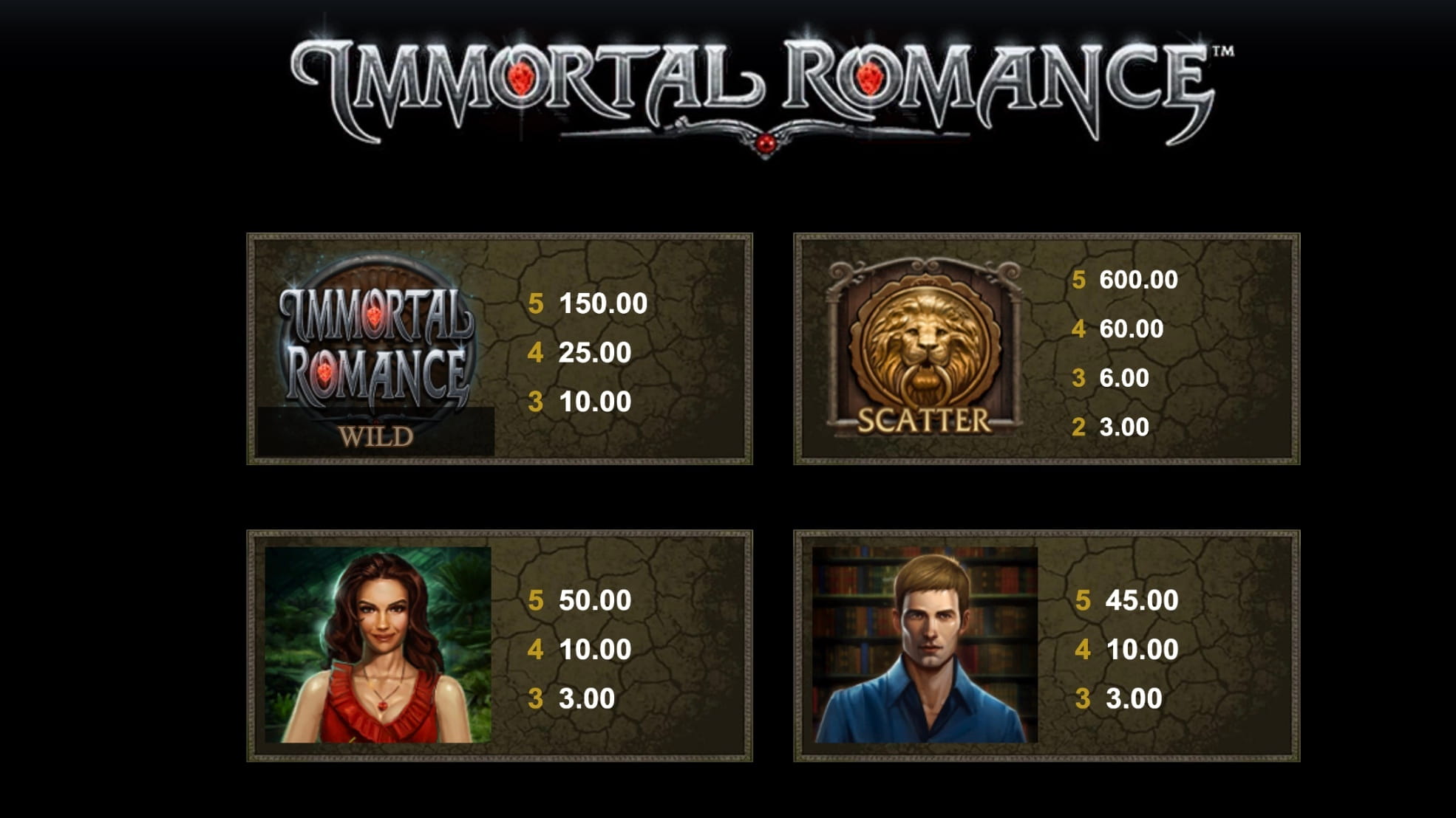 immortal romance demo